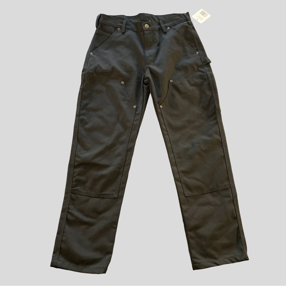 NWOT | PRO ONE by NLJ Traders Black Canvas, Double Knee Carpenter pants, 30x30